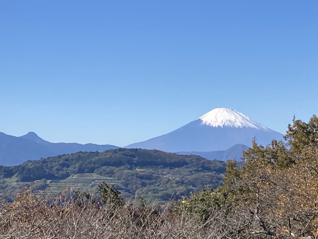 富士山と山